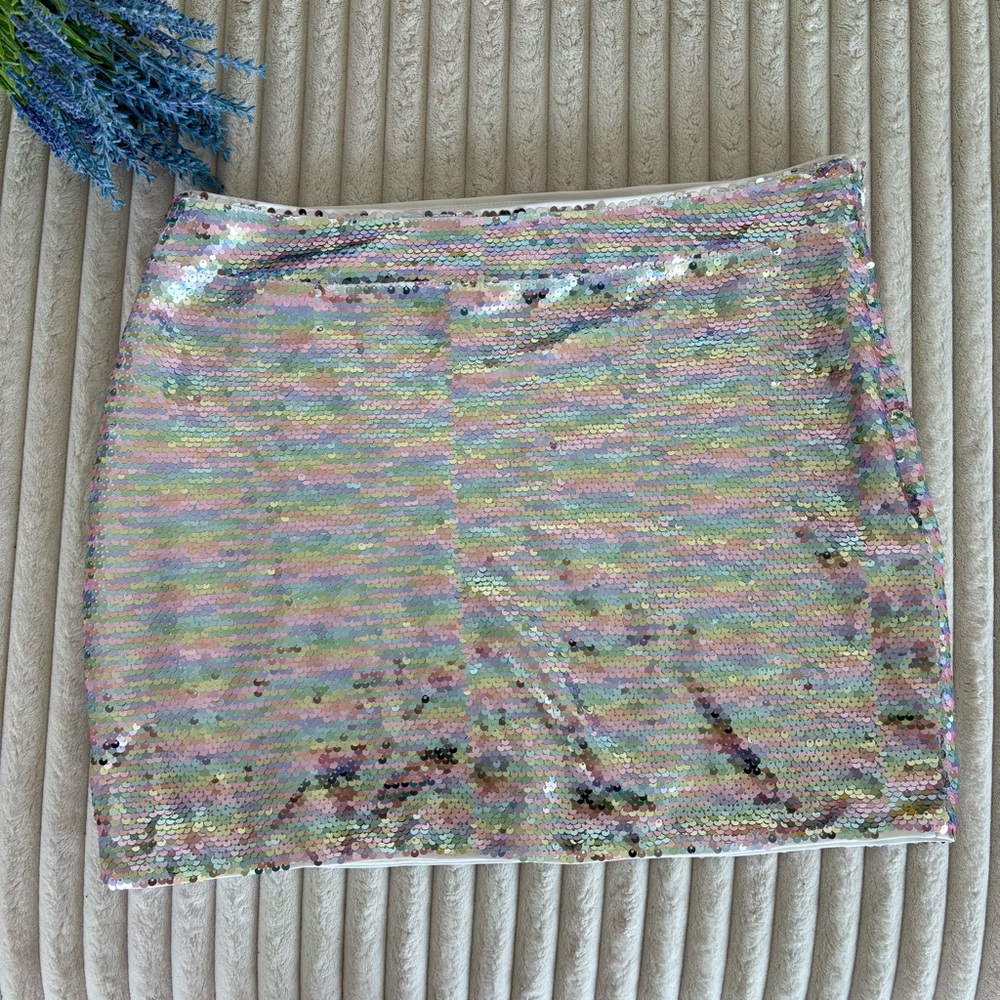 Urban Outfitters | Sequin Rainbow Skirt